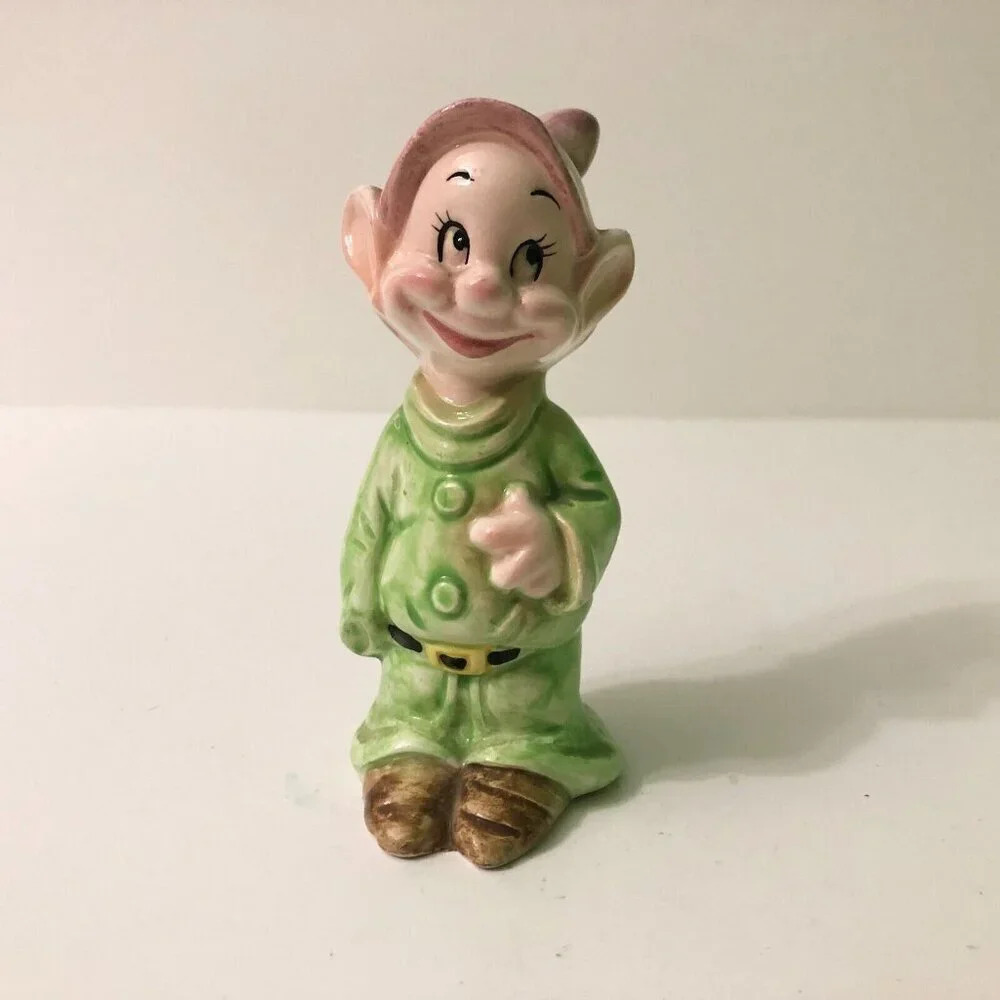 Vintage Disney Dopey Figurine Snow White Dwarf 4.5 Inch Tall Figure